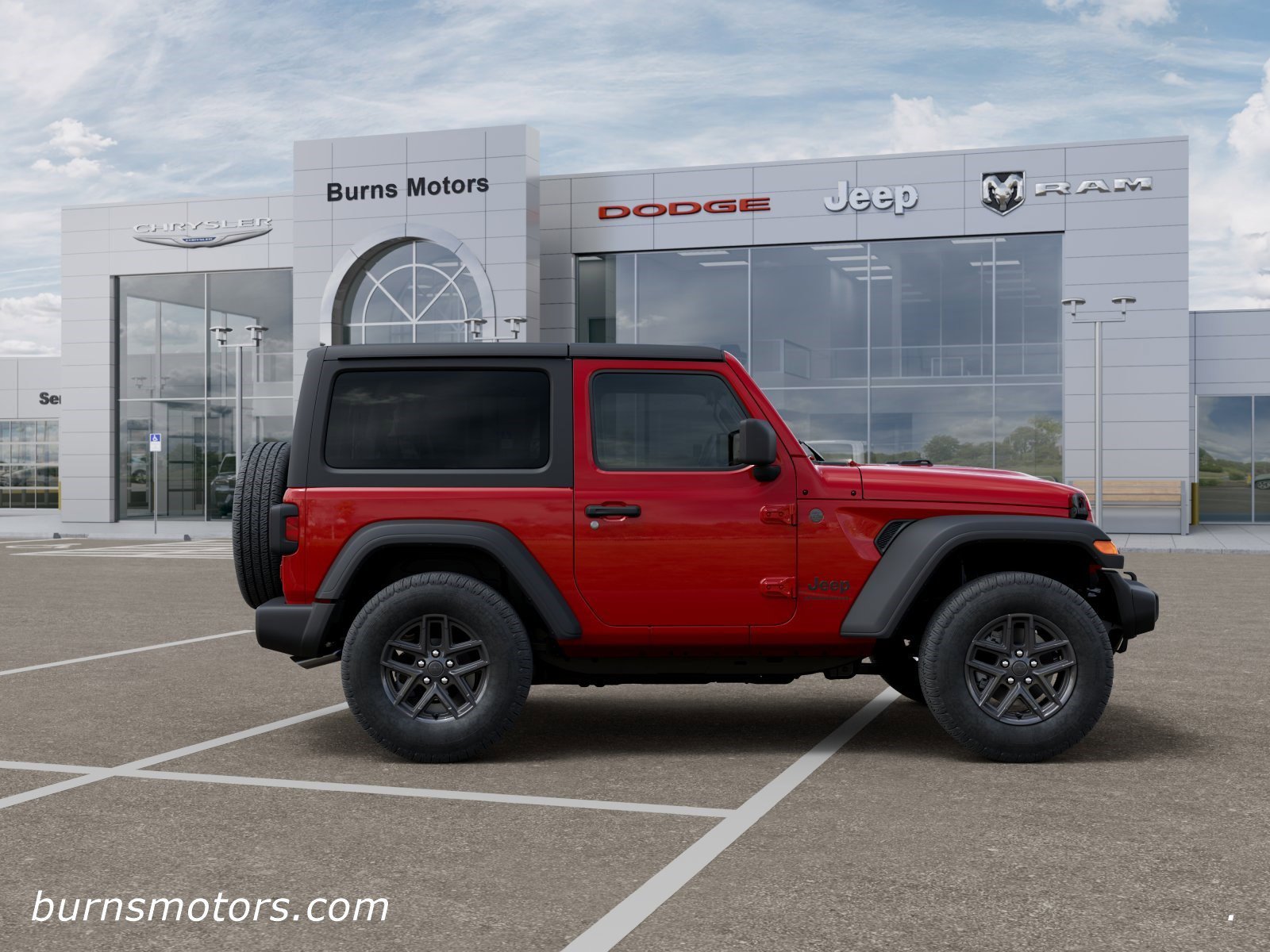 New 2026 Firecracker Red Clear-Coat Exterior Paint Jeep Sport 2-Door image 21