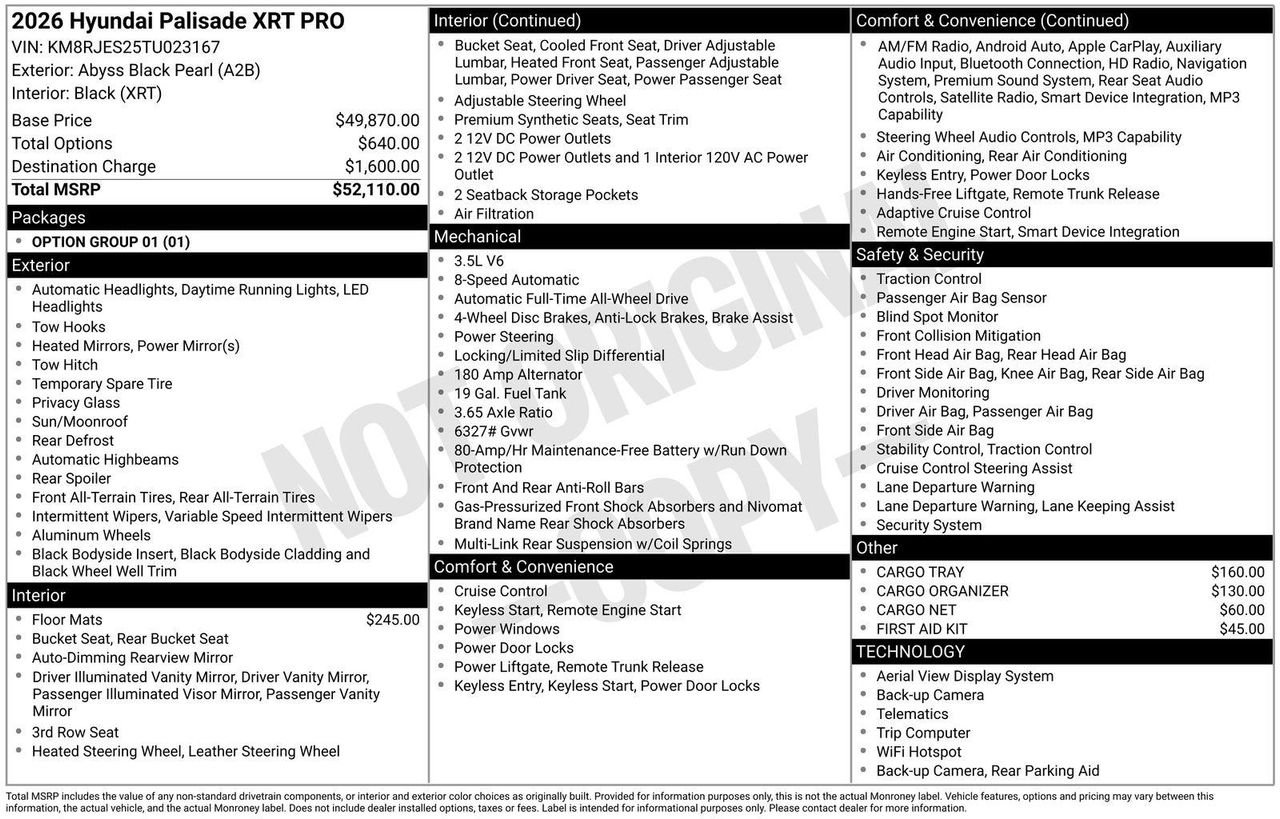 New 2026 Abyss Black Pearl Hyundai XRT Pro image 4