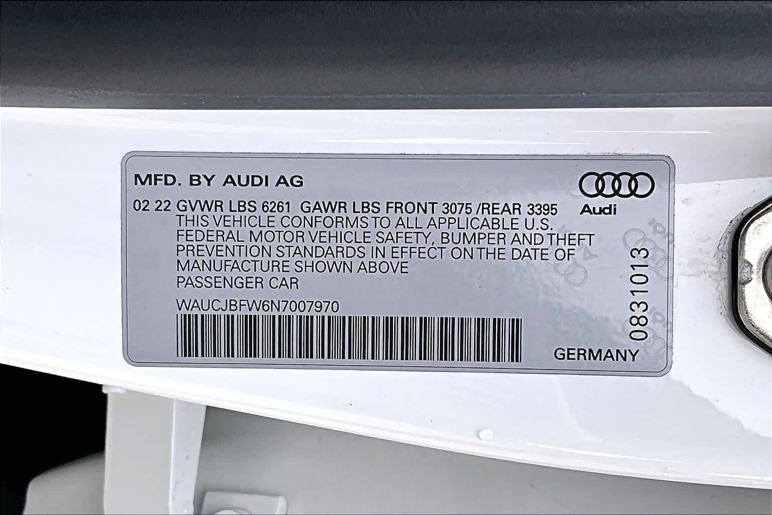 Used 2022 Ibis White Audi Premium Plus image 36