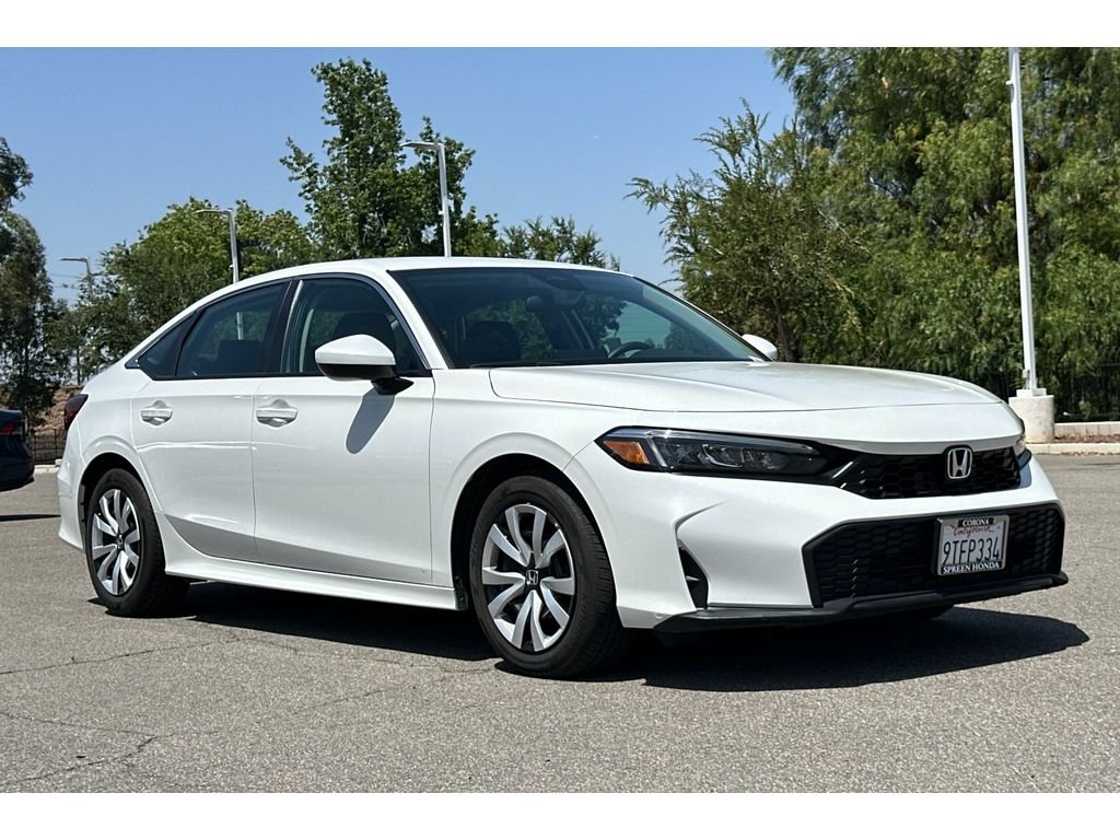 Certified Used 2025 Platinum White Pearl Honda 4D LX image 8