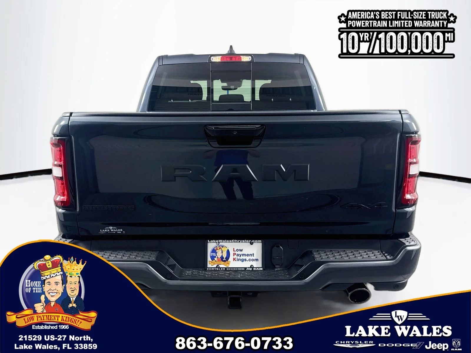 New 2026 Forged Blue Metallic Exterior Paint RAM BIG HORN image 6