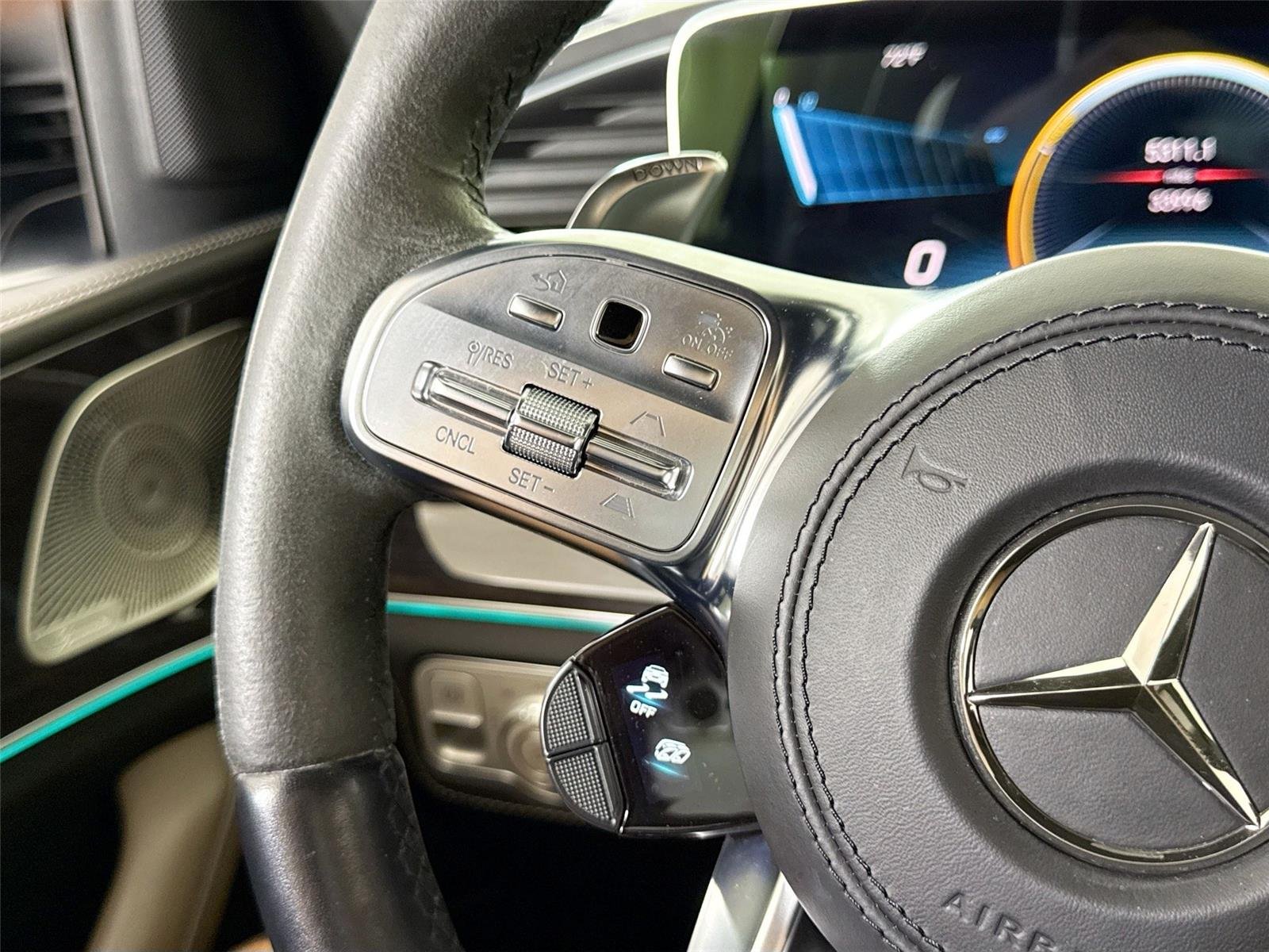 Used 2023 Cirrus Silver Metallic Mercedes-Benz AMG® GLS 63 | AMG® Performance Steering Wheel | Heated/Cooled Seats image 24