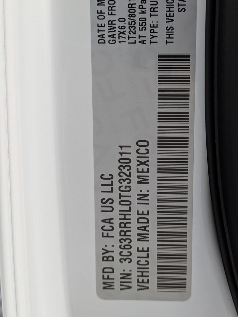 New 2026 Bright White Clear-Coat Exterior Paint RAM Big Horn image 28