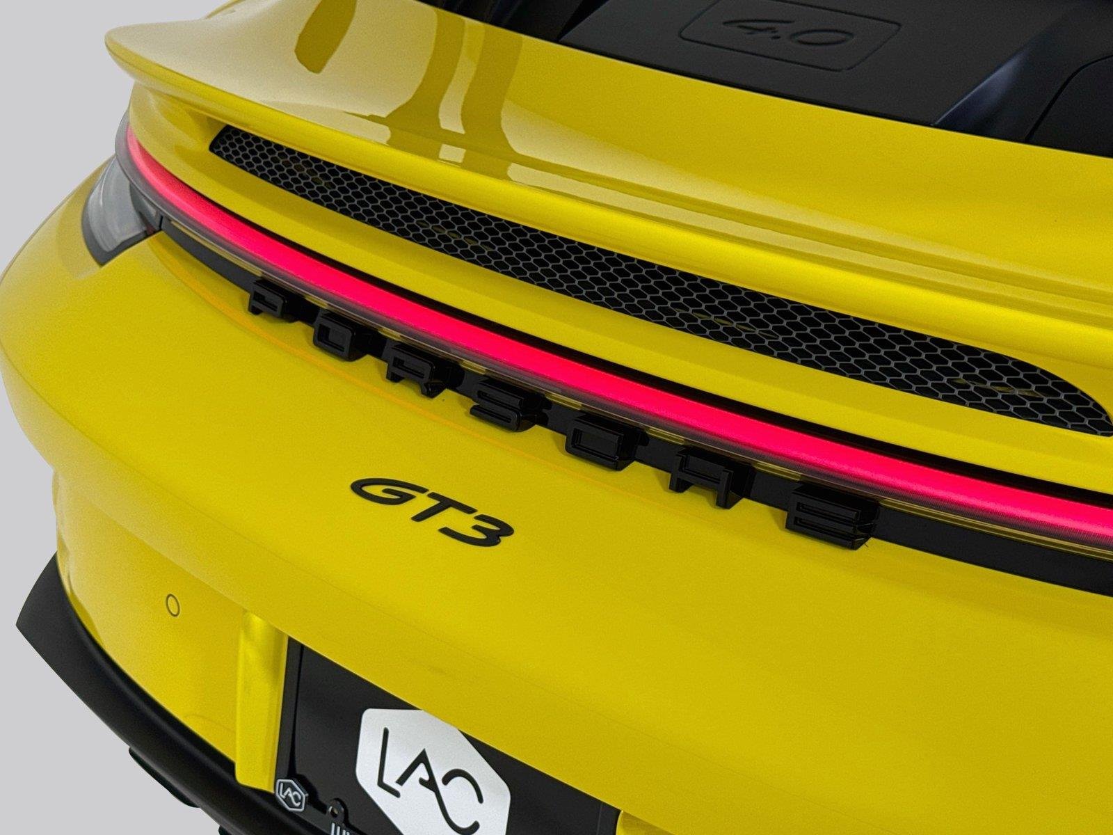 Used 2022 Racing Yellow Porsche GT3 | PCCB | PDLS+ | Matte Carbon Trim | Exclusive Design Taillights image 34