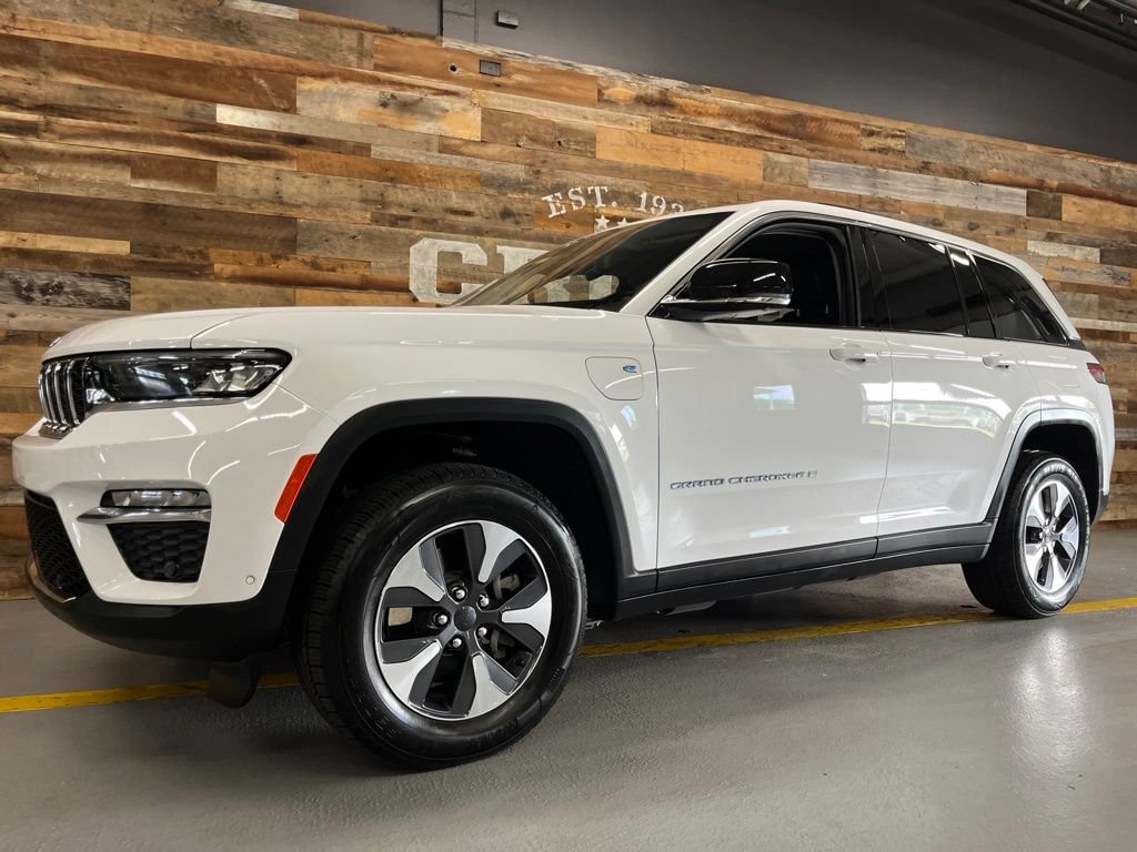 Used 2022 Bright White Clearcoat Jeep 4xe image 13