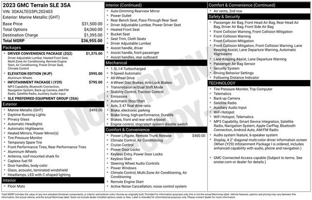 Used 2023 Blue GMC SLE image 21