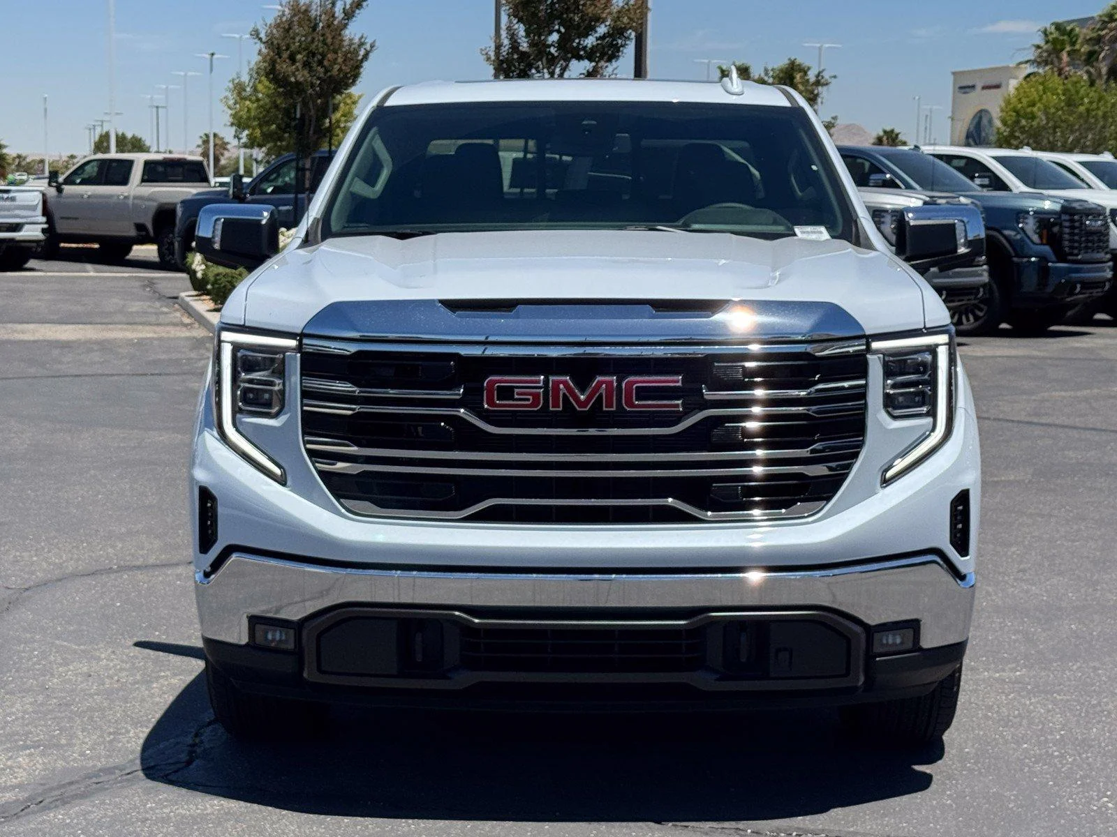 New 2026 Glacier White Tricoat GMC SLT image 2
