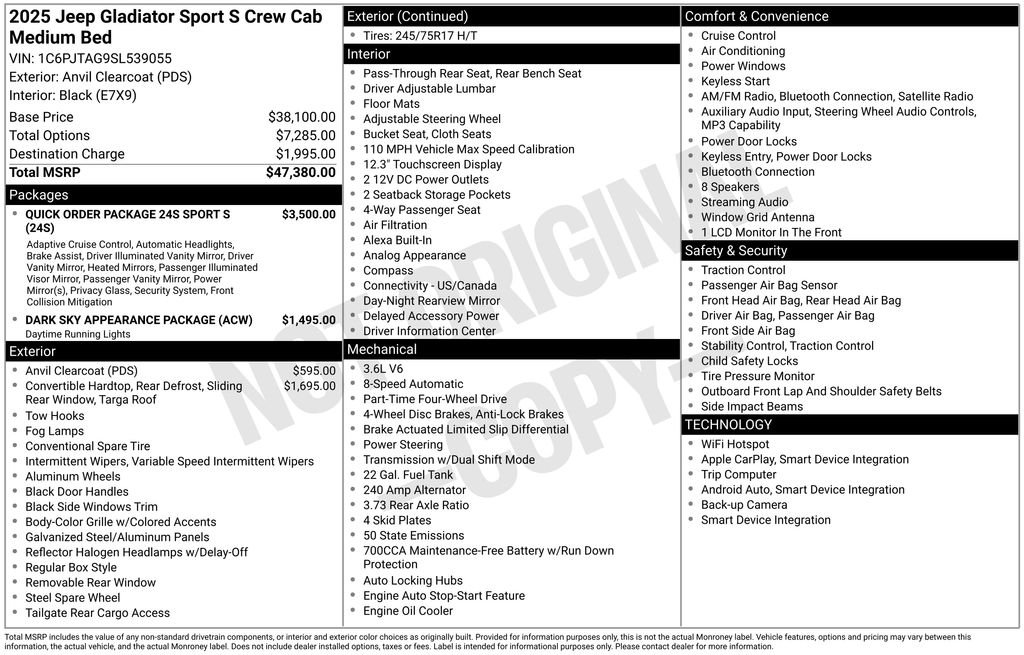 Used 2025 Gray Jeep Sport S image 27