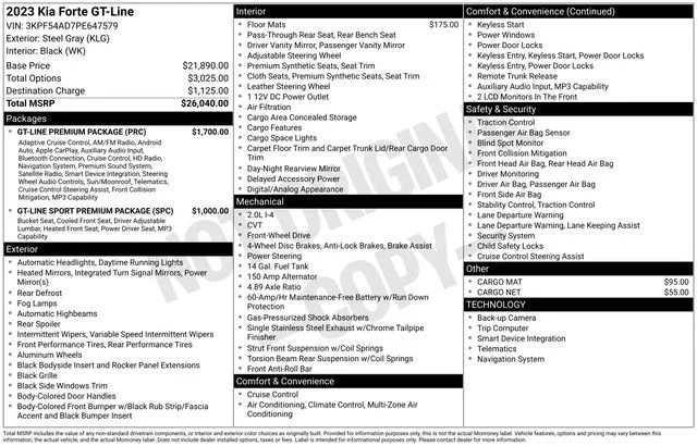 Used 2023 Gray Kia GT-Line image 2