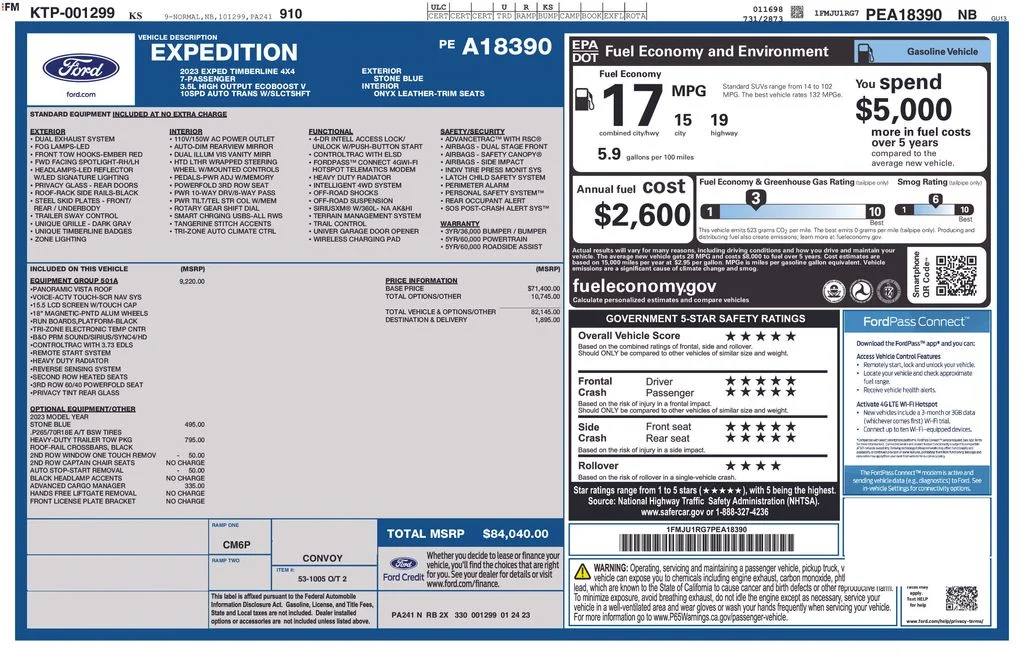 Certified Used 2023 Stone Blue Metallic Ford Timberline image 37