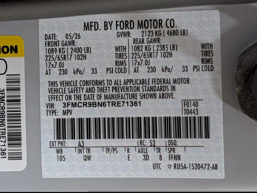 New 2026 Space White Metallic Ford Big Bend® image 23