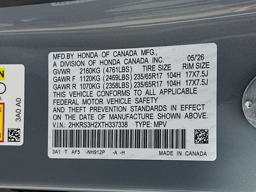 Certified Used 2026 Urban Gray Pearl Honda 2WD LX image 23