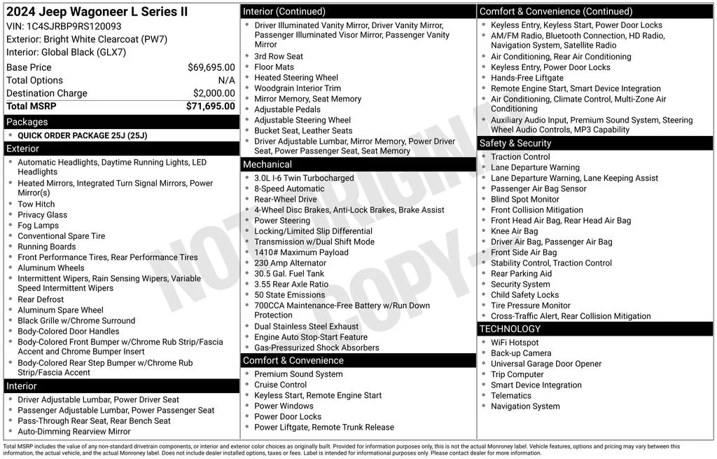 Certified Used 2024 White Jeep Series II image 2