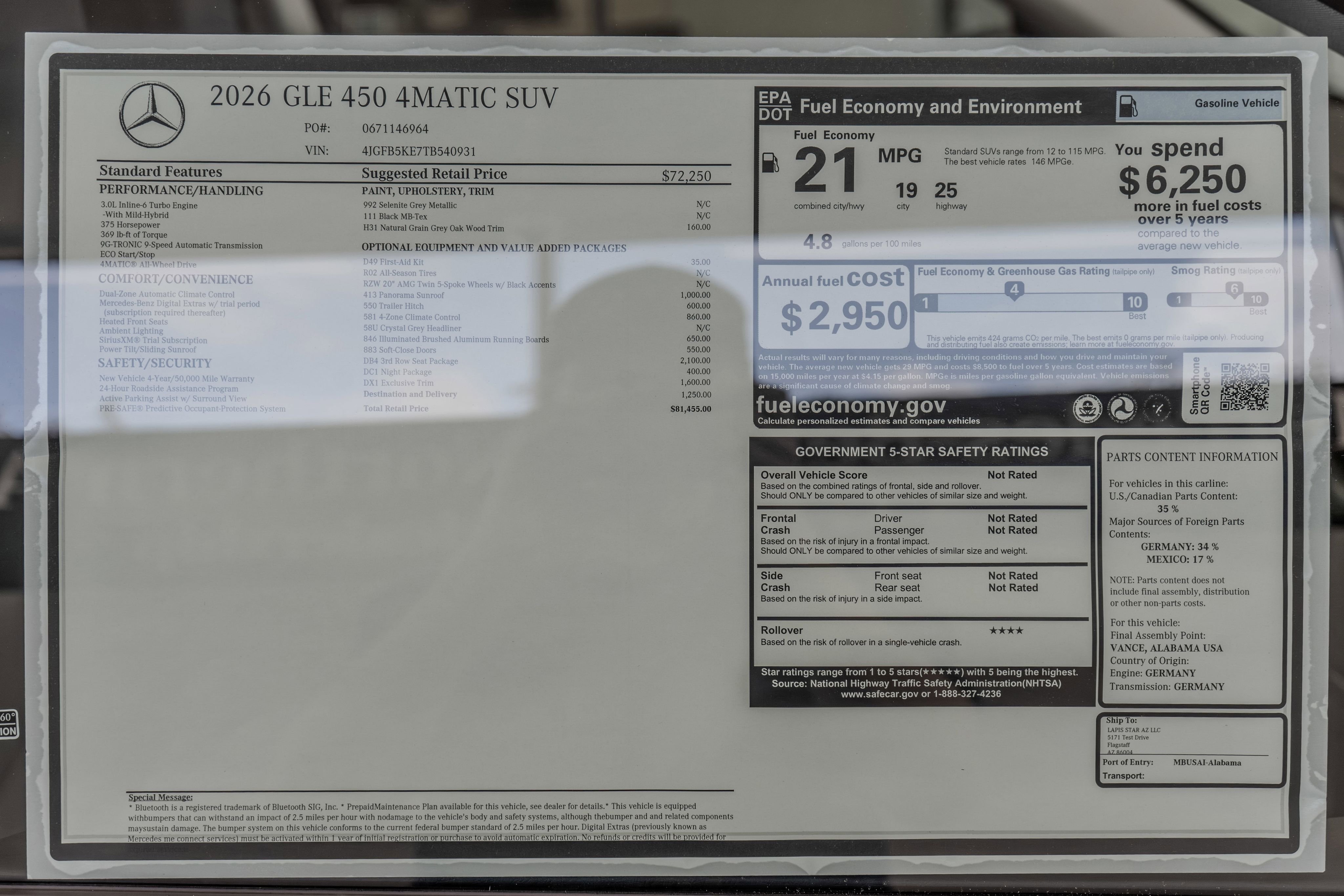 2026 Mercedes-Benz GLE GLE450 - Photo 36