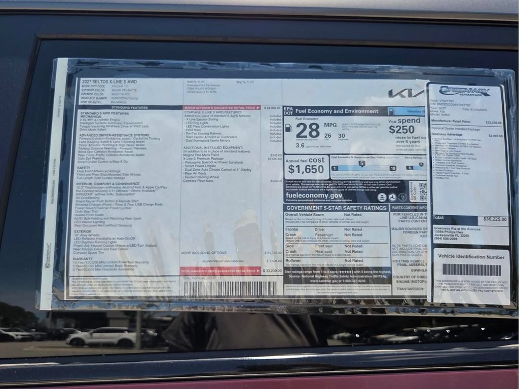 New 2027 Magma Red Matte Kia X-Line S image 13