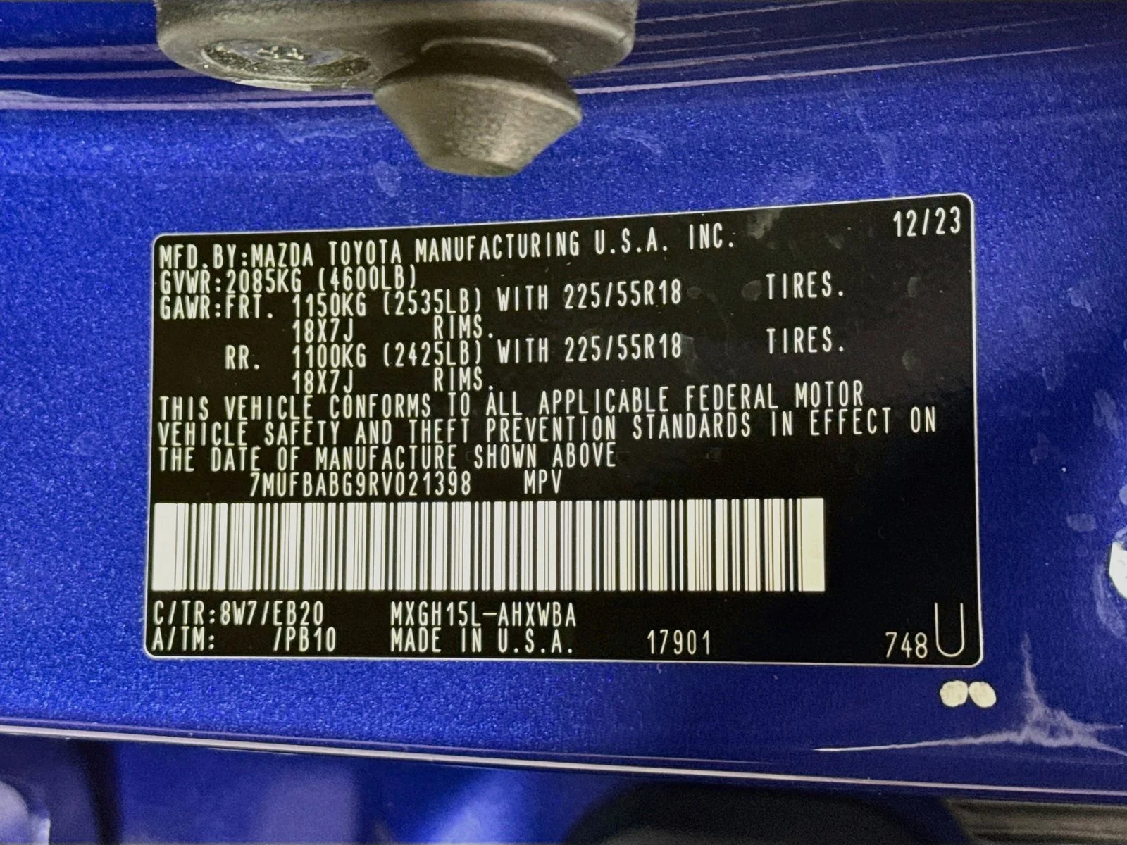 Certified Used 2024 Blue Toyota Hybrid XSE image 32