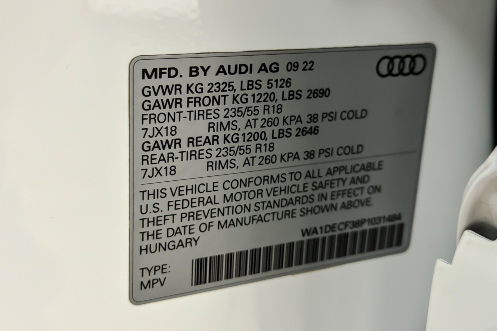 Used 2023 Ibis White Audi S line Premium 45 TFSI quattro image 26