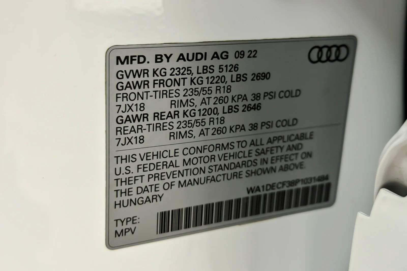 Used 2023 Ibis White Audi S line Premium 45 TFSI quattro image 26