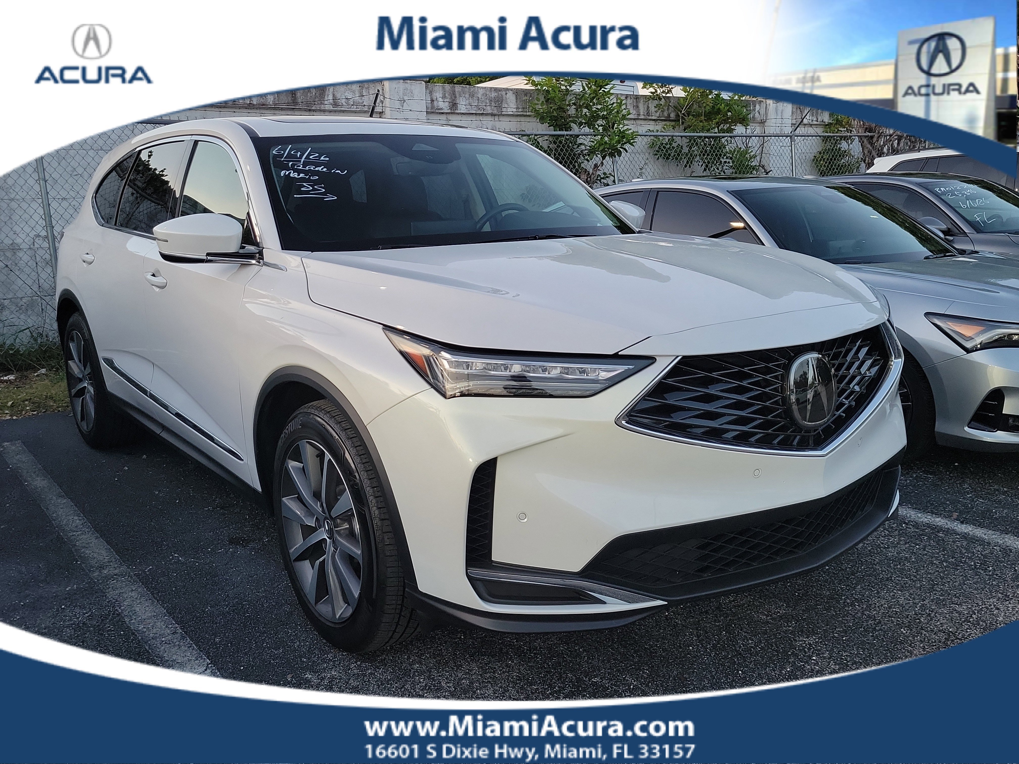 Used 2025 Platinum White Pearl Acura TECH image 5