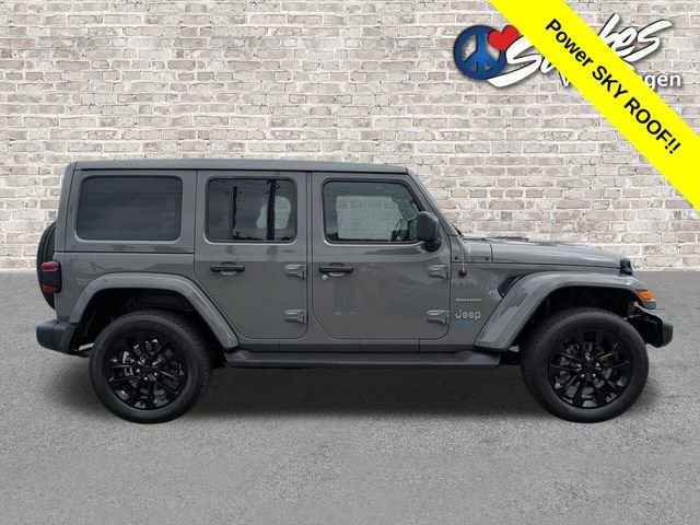 Used 2023 Gray Jeep Sahara 4xe image 3