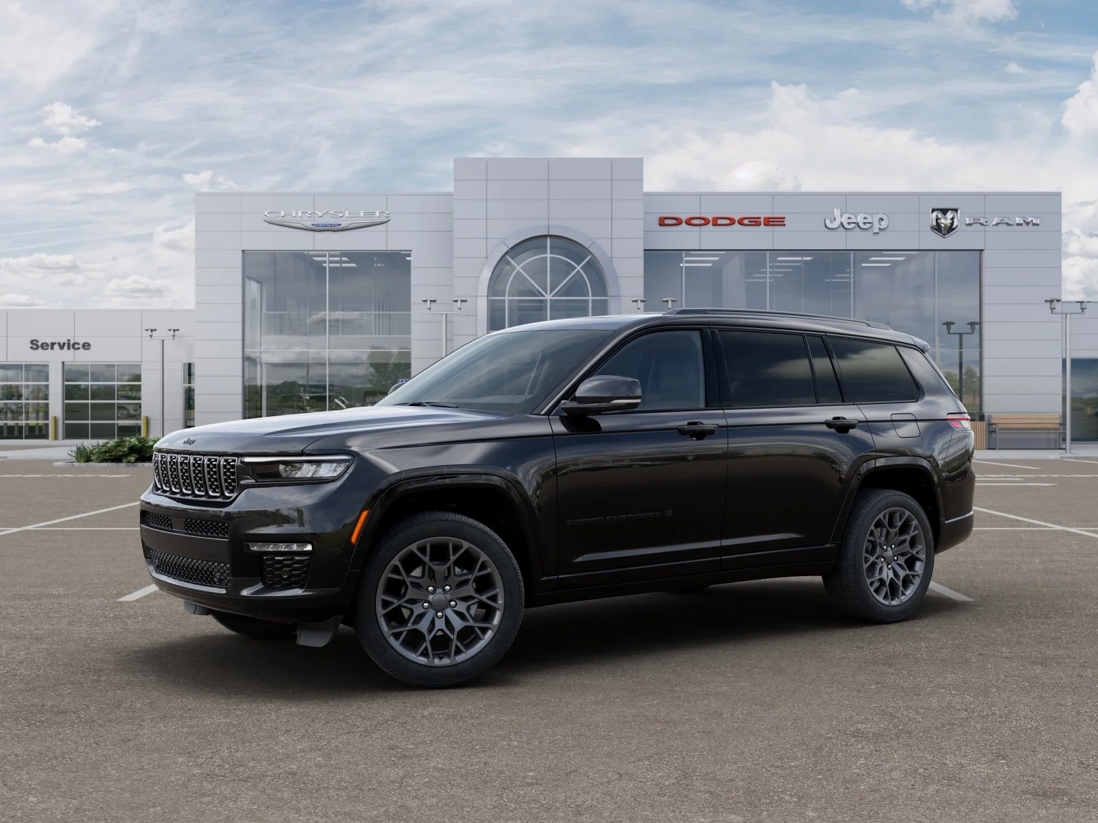 New 2025 Diamond Black Crystal Pearl-Coat Exterior Paint Jeep Summit image 39