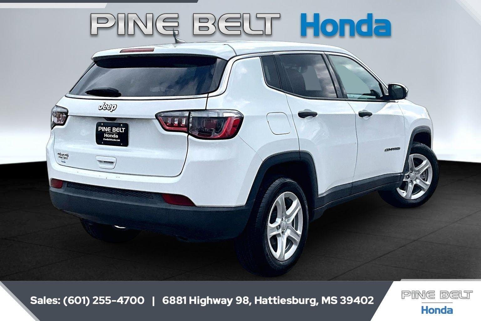 Used 2023 Bright White Clearcoat Jeep Sport image 11