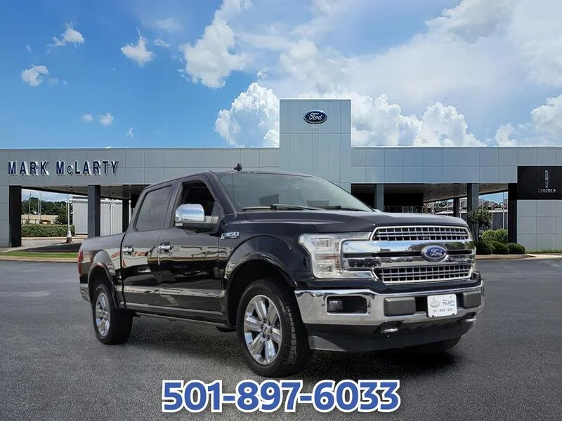 Used 2018 Shadow Black FORD LARIAT 4WD SUPERCREW 5.5