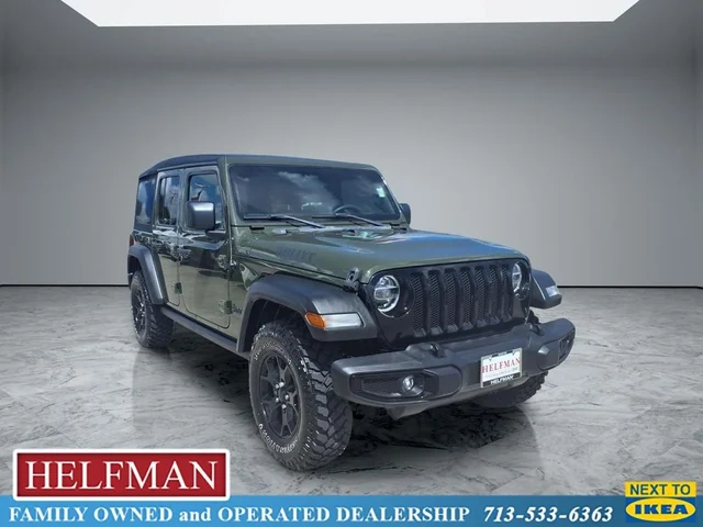 Pre-Owned 2021 Jeep Wrangler Unlimited Willys