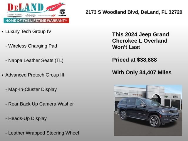 Used 2024 Black Jeep Overland image 12
