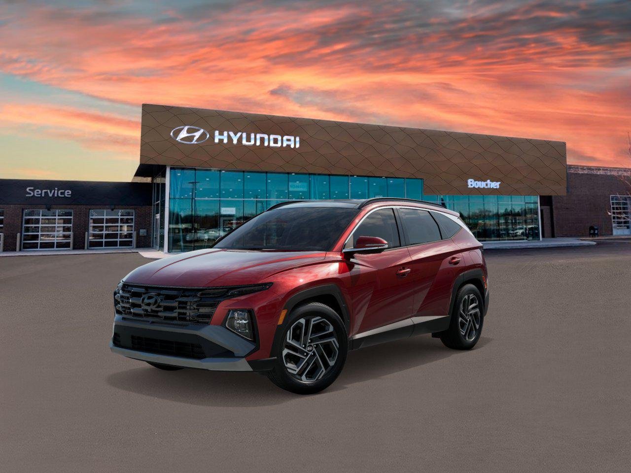 New 2026 Ultimate Red Hyundai Limited AWD image 1