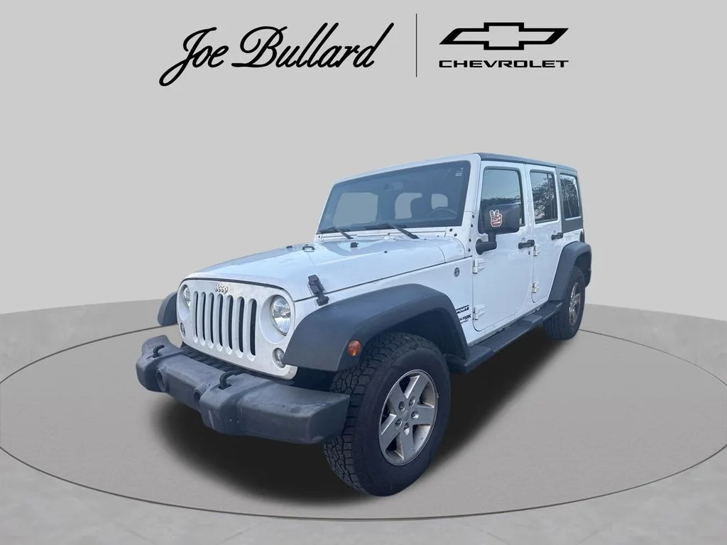 Used 2018 White Jeep Unlimited Sport image 1