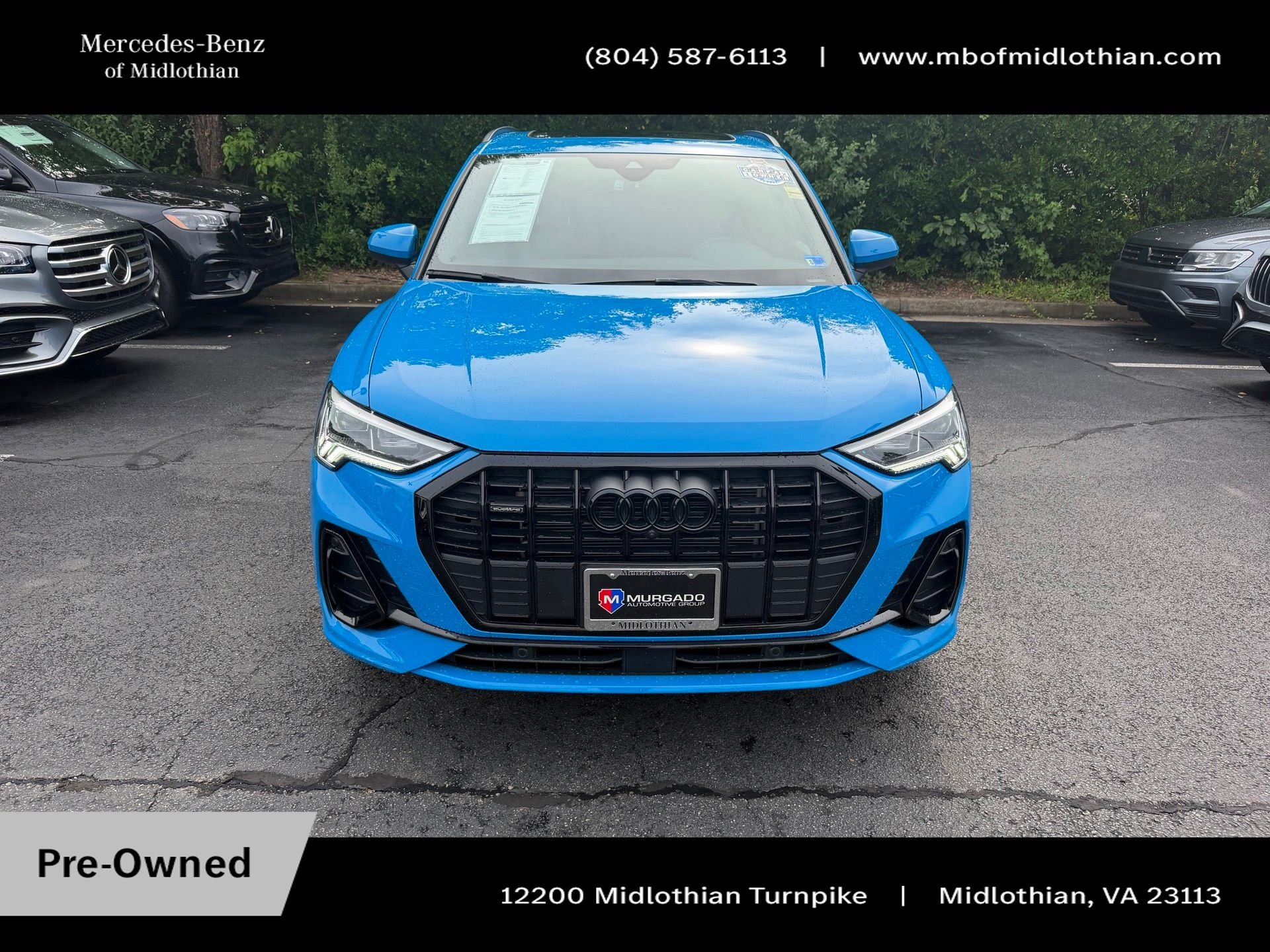 Used 2023 Blue Audi Premium Plus image 2