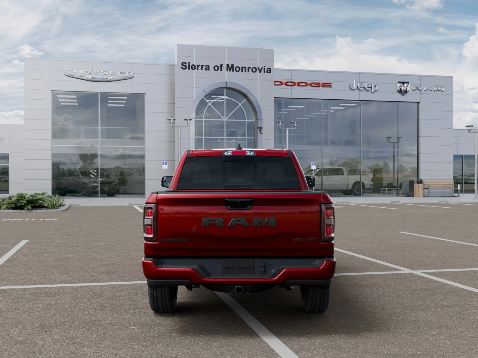 New 2026 Molten Red Pearl-Coat Exterior Paint RAM Big Horn/Lone Star image 38
