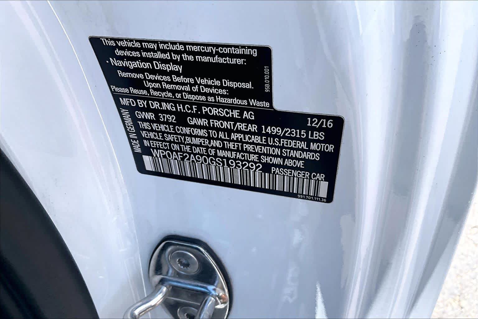 Used 2016 White Porsche GT3 RS image 32