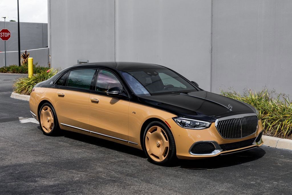 Used 2023 Obsidian Black Metallic / Colorado Beige Mercedes-Benz Maybach S 680 image 7