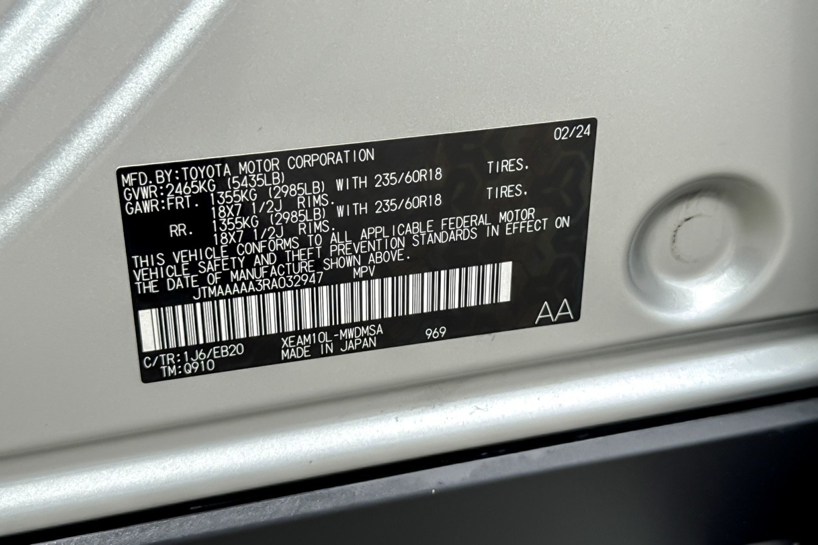 Used 2024 SILVER METALLIC Toyota XLE image 26
