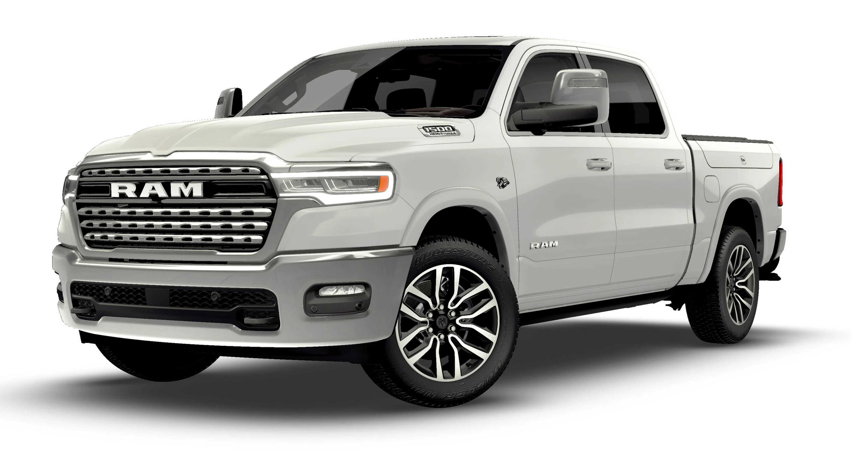 New 2026 Bright White Clear-Coat Exterior Paint RAM Limited Longhorn image 1