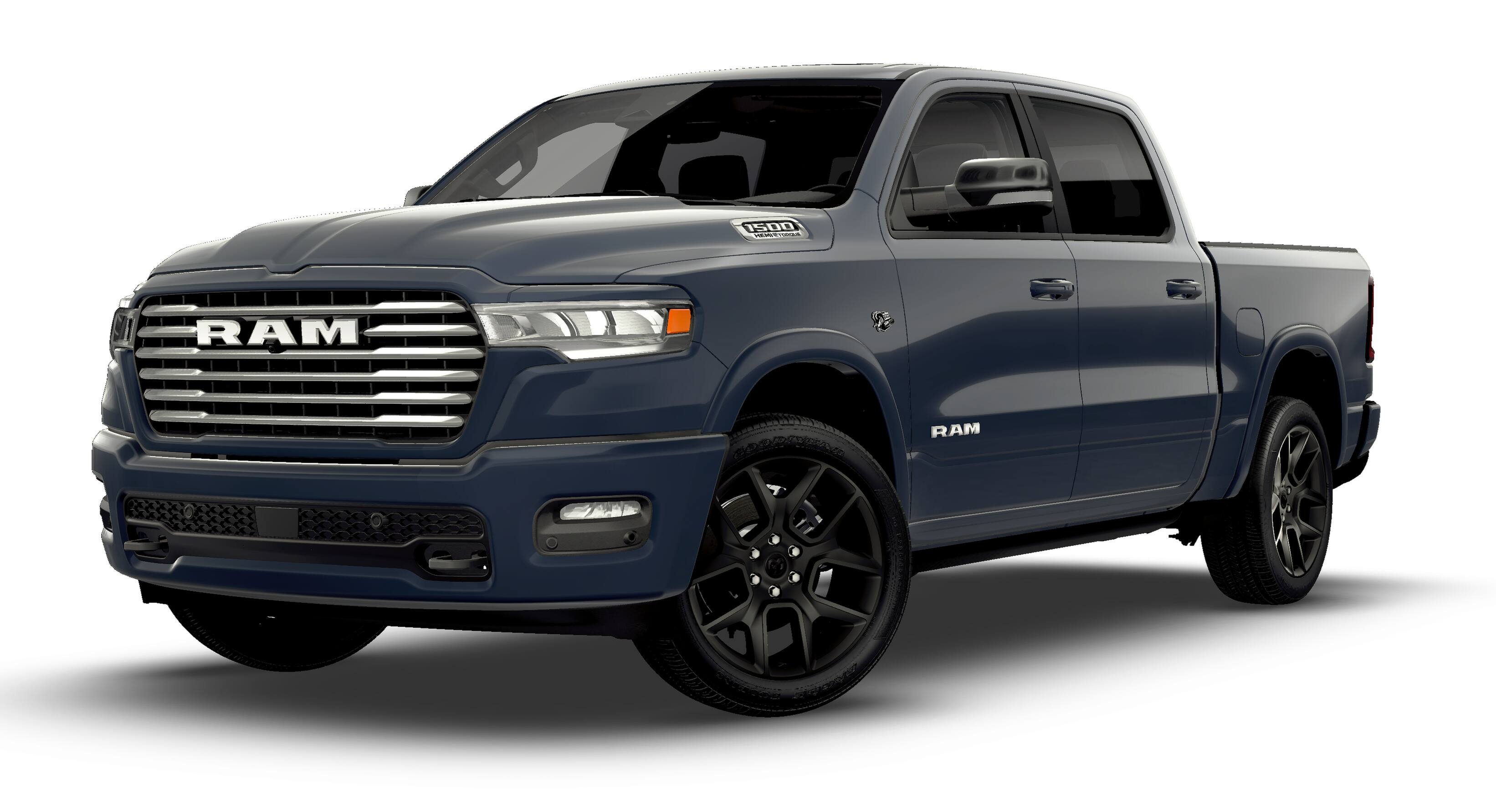 New 2026 Forged Blue Metallic Exterior Paint RAM Laramie image 1