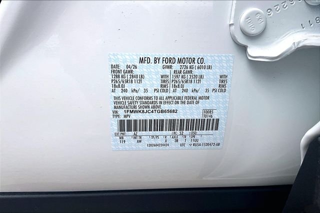 New 2026 Star White Metallic Tri-Coat Ford Tremor image 12