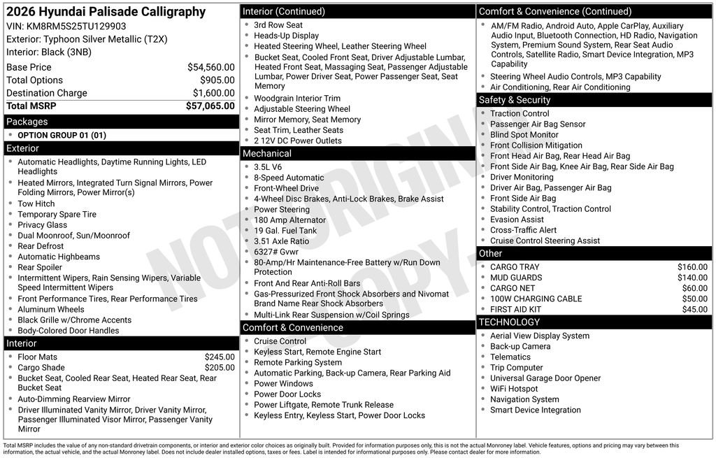 New 2026 Silver Hyundai Calligraphy FWD image 23