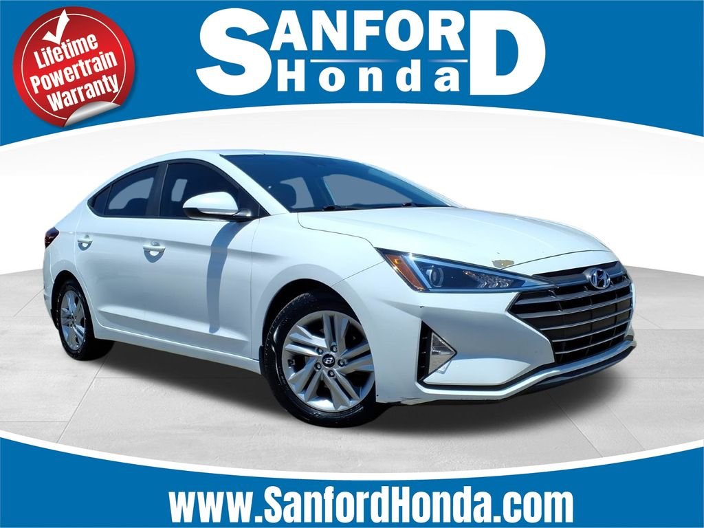 Used 2020 Quartz White Pearl Hyundai SEL image 1