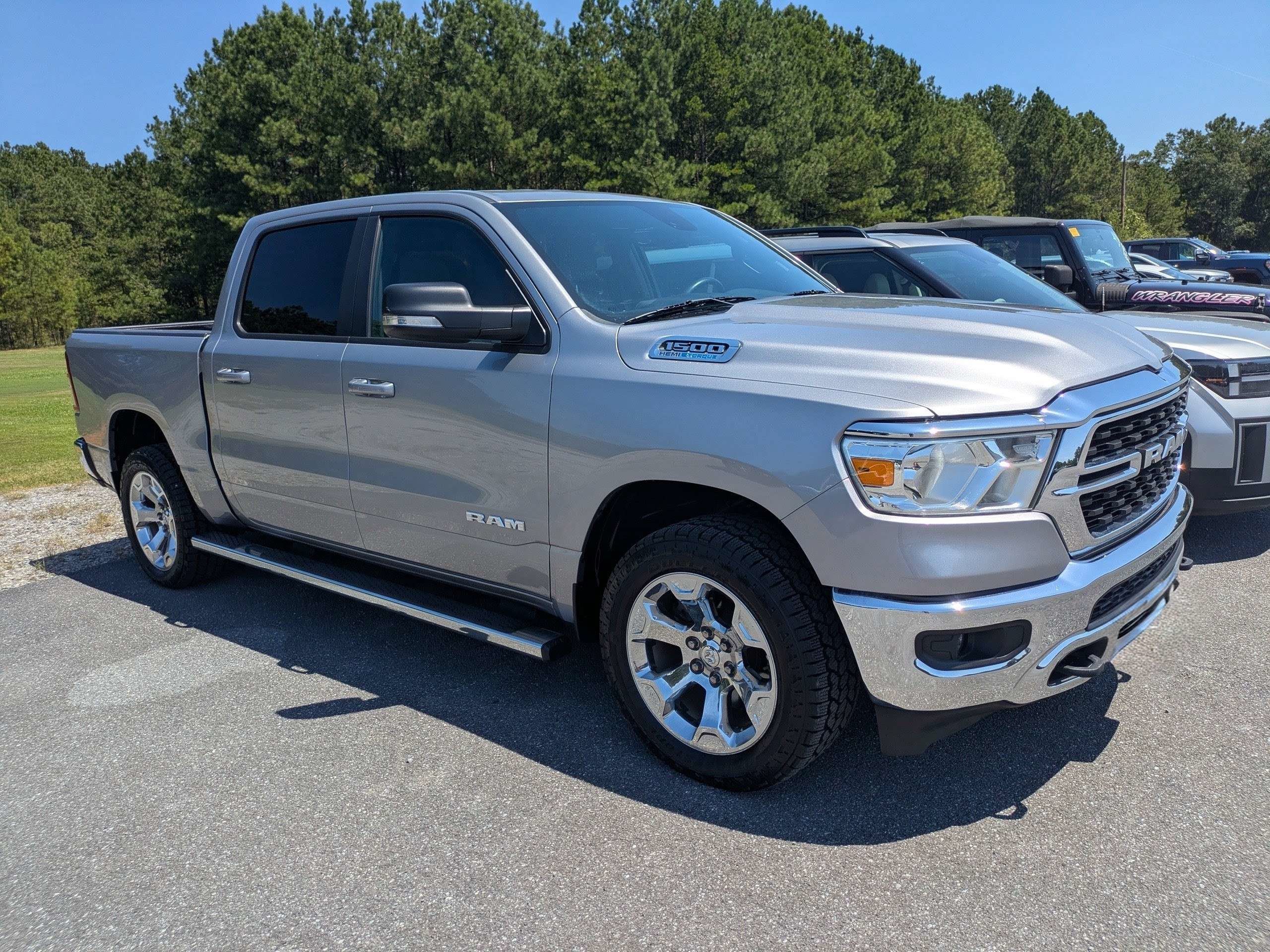 Used 2022 Billet Silver Metallic Clearcoat Ram Lone Star image 1