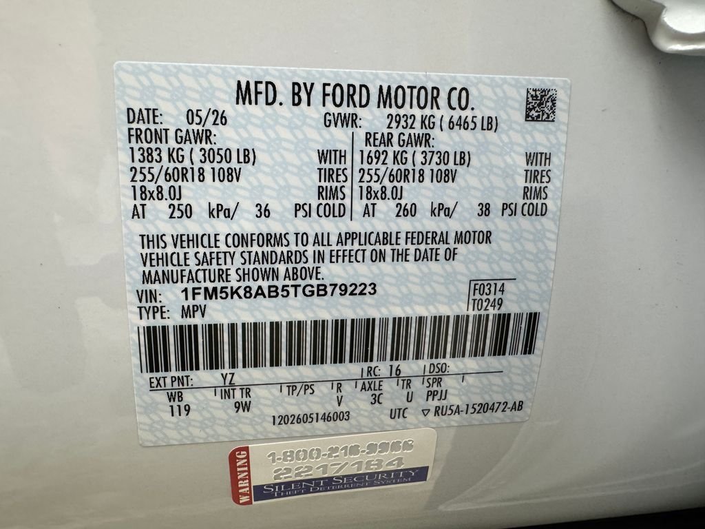 New 2026 White Ford Base image 33