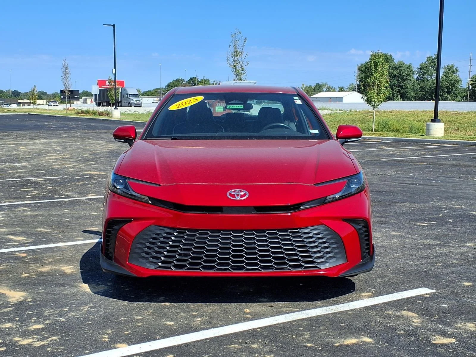 Used 2025 Supersonic Red Toyota SE image 30