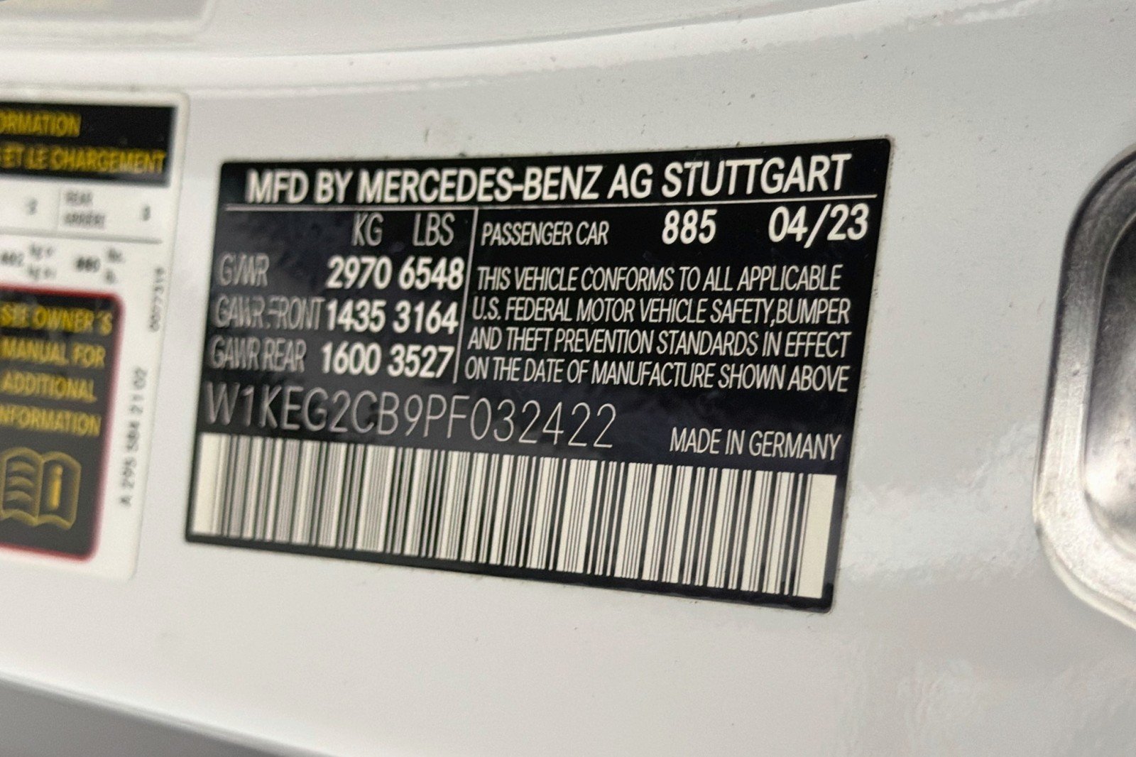 Certified Used 2023 MANUFAKTUR Moonlight White Metallic Mercedes-Benz 500 image 24