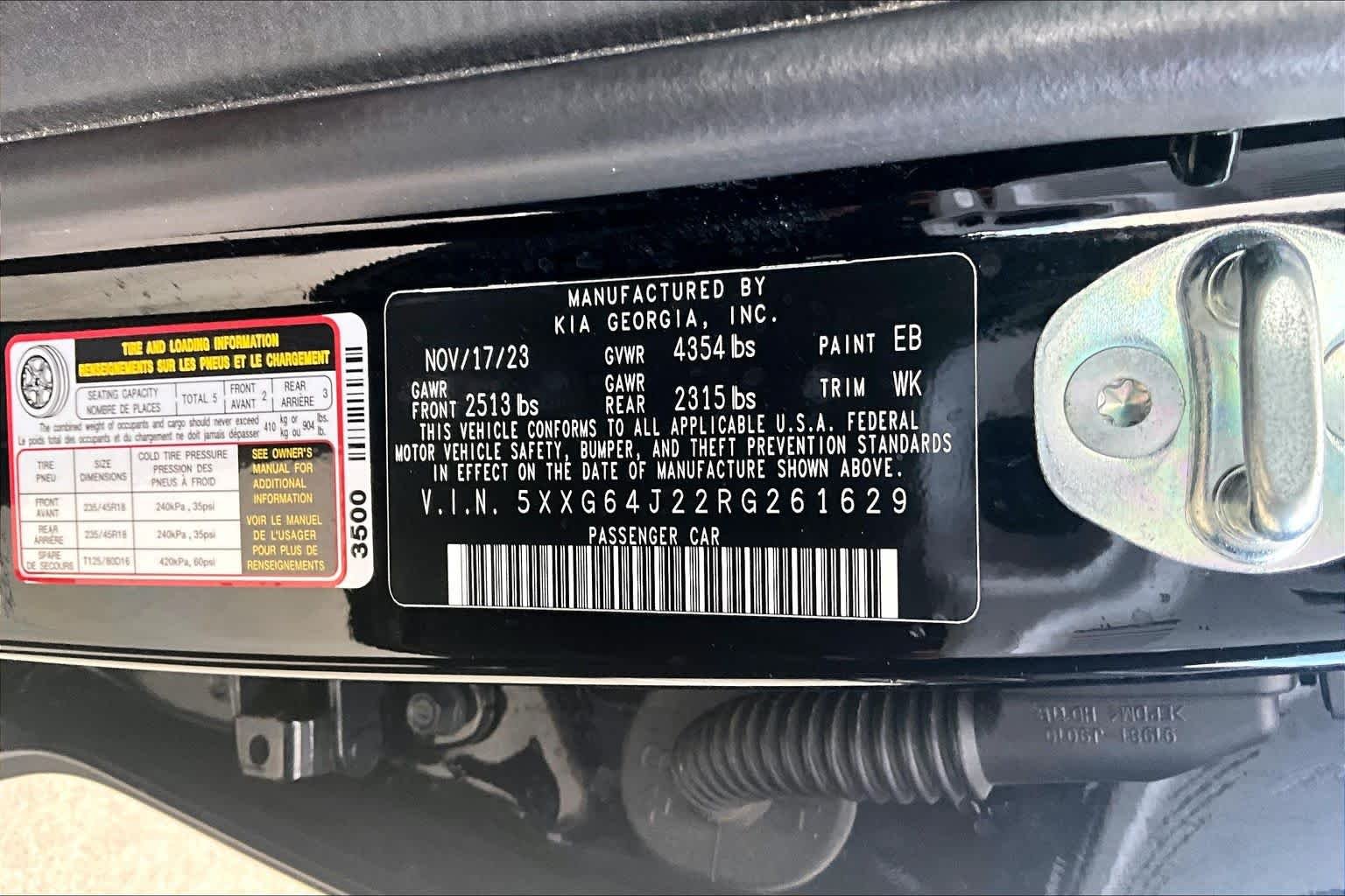 Used 2024 Ebony Black Kia GT-Line image 33