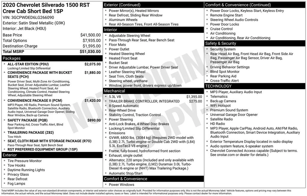 Used 2020 Gray Chevrolet RST image 10