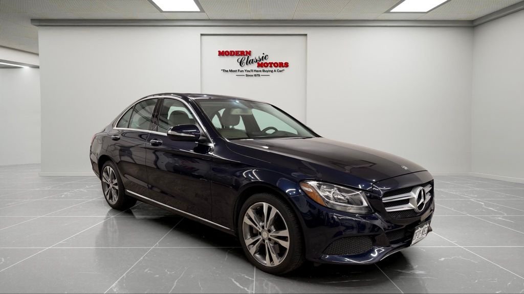 Used 2015 Blue Mercedes-Benz C 300 image 1