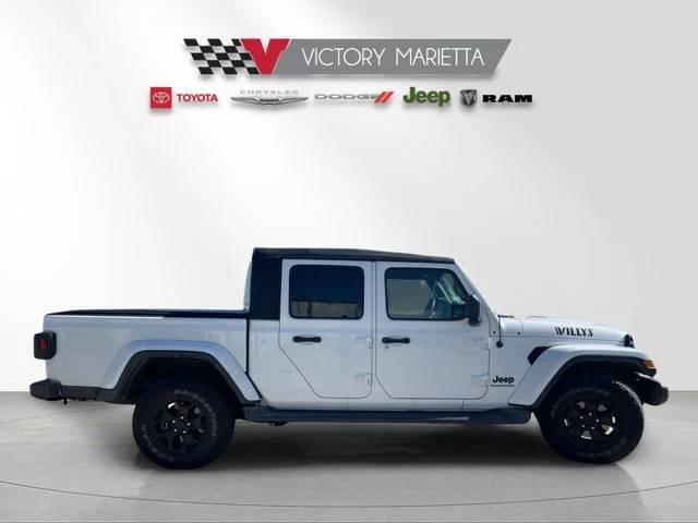 Used 2021 Bright White Clearcoat Jeep Willys image 6