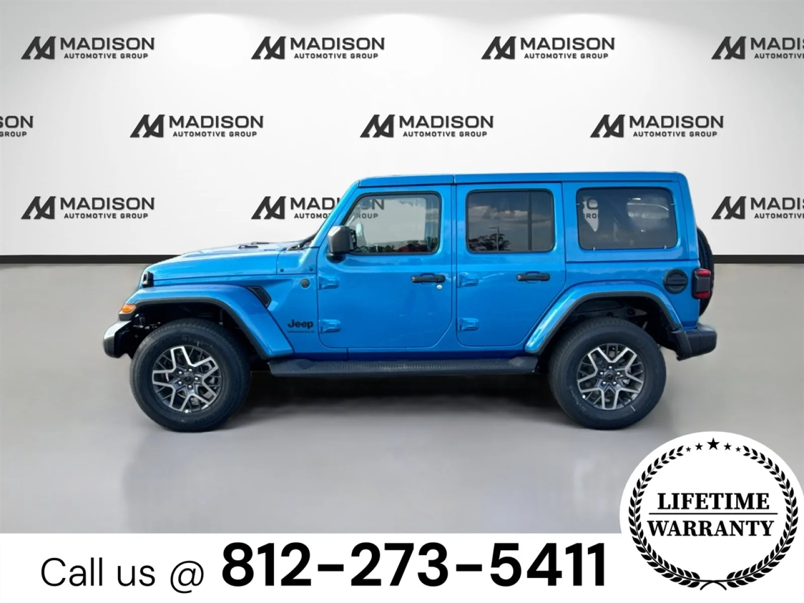 New 2025 Hydro Blue Pearlcoat Jeep Sahara image 8